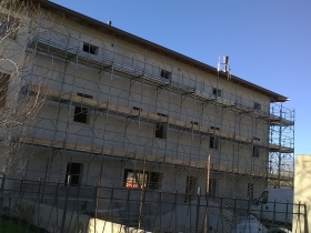 Rasatura del Cappotto in Sughero eseguito su stabile a Codroipo - ZOCCOLAN FERRUCCIO & C.